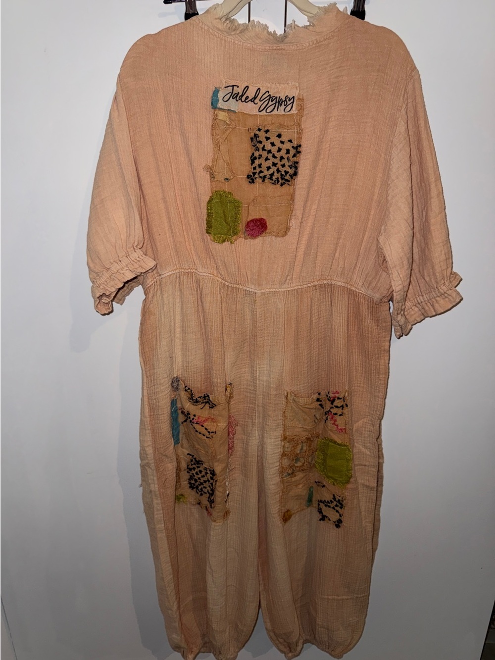 Jaded Gypsy Women’s Boho Patchwork Cotton Jumpsuit - Picture 4 of 4